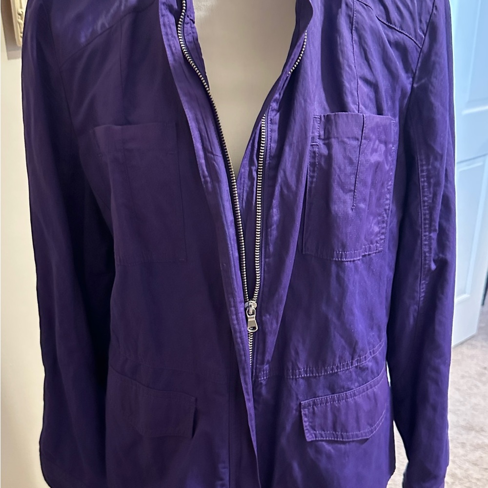 Women’s Chicos jacket size 2 (12-14) Purple zip up - Picture 7 of 15